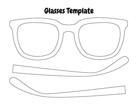 paper sunglasses template|free printable sunglasses pattern.